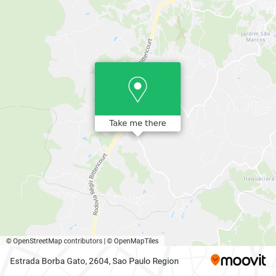 Estrada Borba Gato, 2604 map