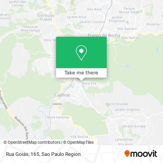 Rua Goiás, 165 map
