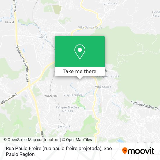 Mapa Rua Paulo Freire (rua paulo freire projetada)