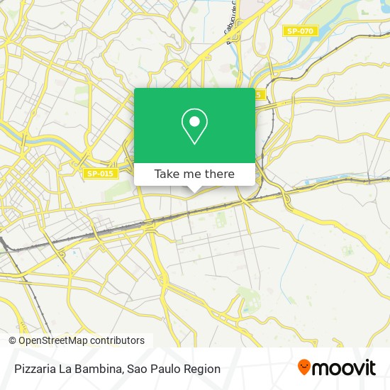 Mapa Pizzaria La Bambina