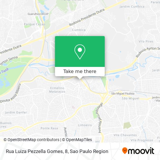 Rua Luiza Pezzella Gomes, 8 map