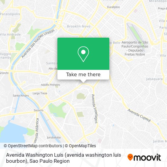 Avenida Washington Luís (avenida washington luís bourbon) map