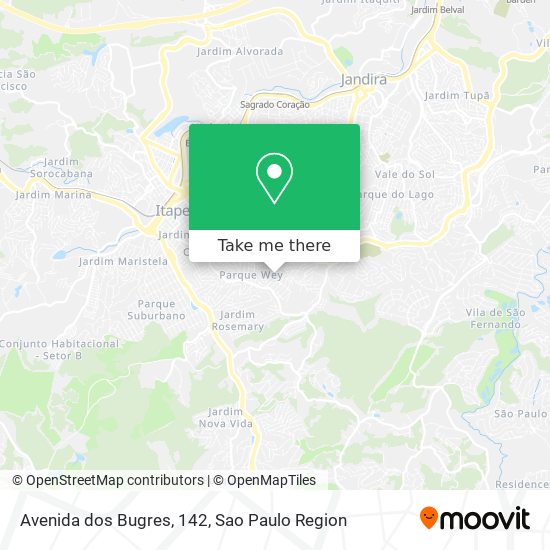 Mapa Avenida dos Bugres, 142