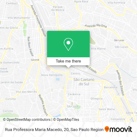 Rua Professora Maria Macedo, 20 map