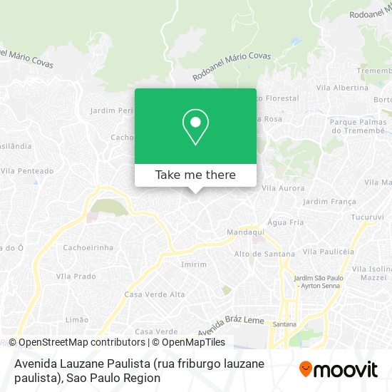 Avenida Lauzane Paulista (rua friburgo lauzane paulista) map