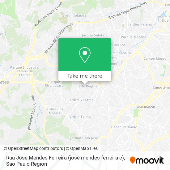 Mapa Rua José Mendes Ferreira (josé mendes ferreira c)