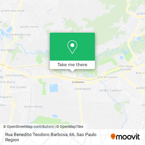 Mapa Rua Benedito Teodoro Barbosa, 66