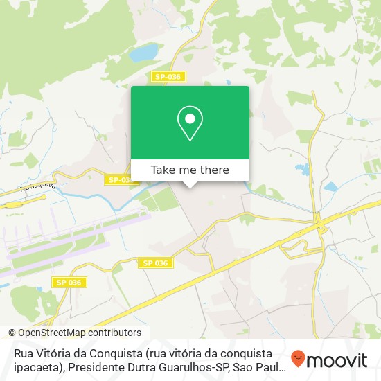 Rua Vitória da Conquista (rua vitória da conquista ipacaeta), Presidente Dutra Guarulhos-SP map