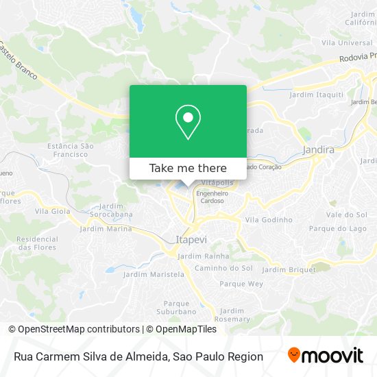 Mapa Rua Carmem Silva de Almeida