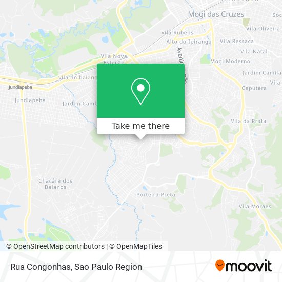 Rua Congonhas map