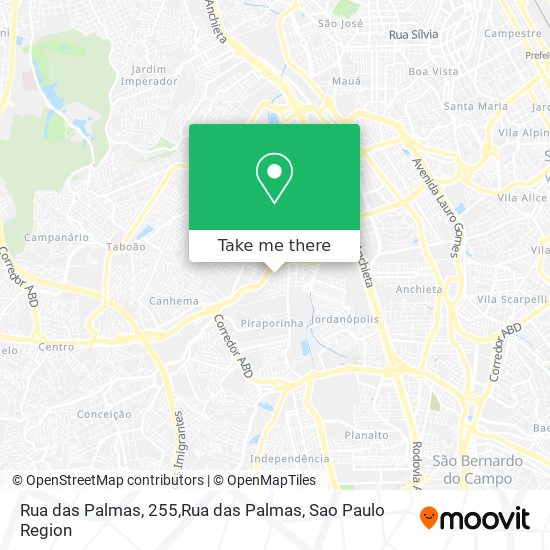 Rua das Palmas, 255,Rua das Palmas map