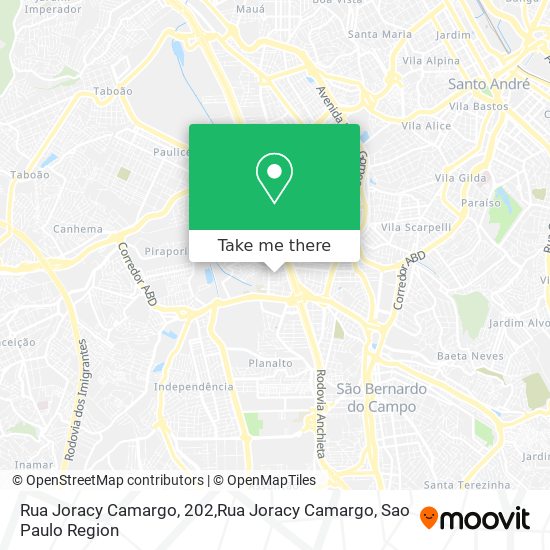 Rua Joracy Camargo, 202,Rua Joracy Camargo map