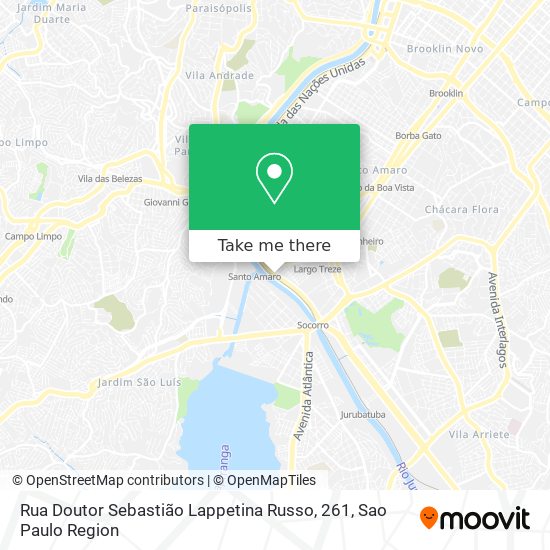 Rua Doutor Sebastião Lappetina Russo, 261 map
