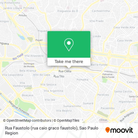 Rua Faustolo (rua caio graco faustolo) map