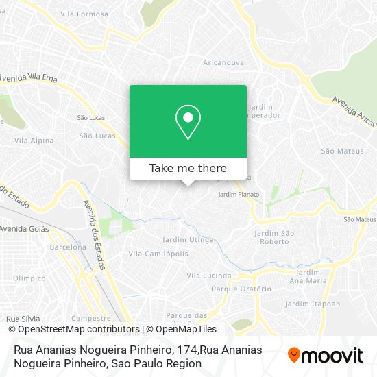 Mapa Rua Ananias Nogueira Pinheiro, 174,Rua Ananias Nogueira Pinheiro