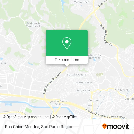 Rua Chico Mendes map