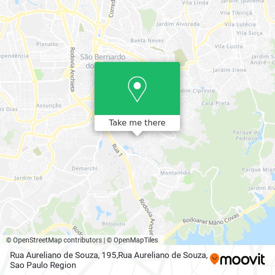 Mapa Rua Aureliano de Souza, 195,Rua Aureliano de Souza
