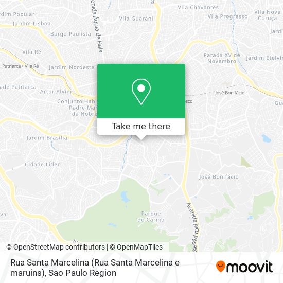 Rua Santa Marcelina (Rua Santa Marcelina e maruins) map