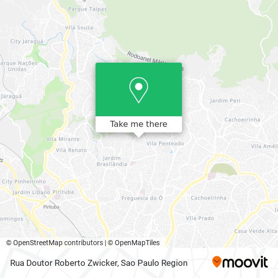 Rua Doutor Roberto Zwicker map