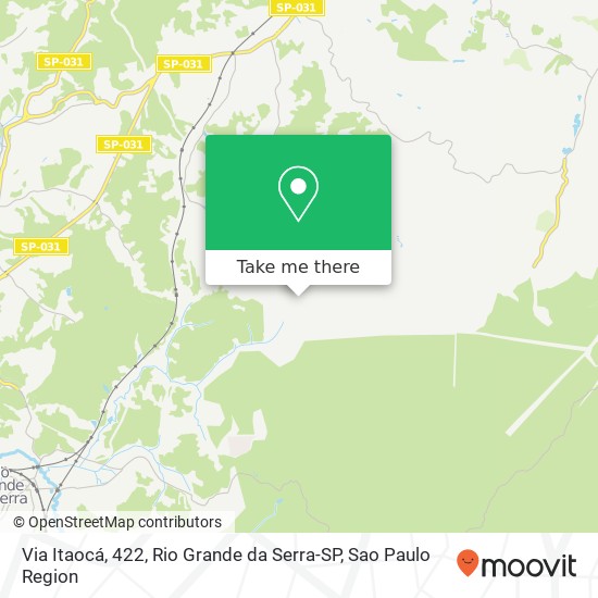 Via Itaocá, 422, Rio Grande da Serra-SP map