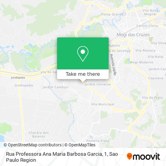Rua Professora Ana Maria Barbosa Garcia, 1 map