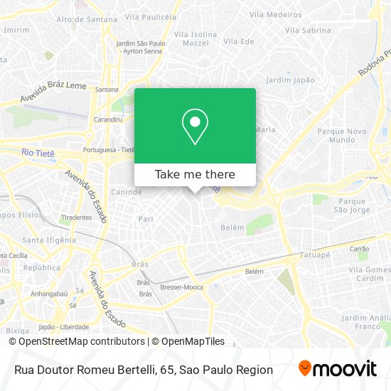 Mapa Rua Doutor Romeu Bertelli, 65