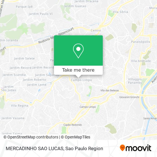 Mapa MERCADINHO SAO LUCAS