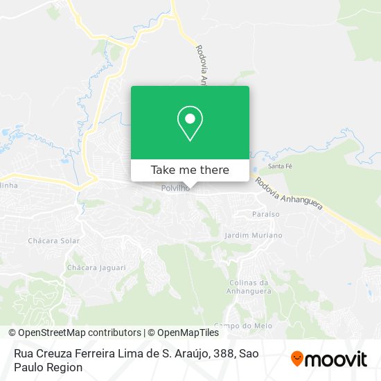 Rua Creuza Ferreira Lima de S. Araújo, 388 map