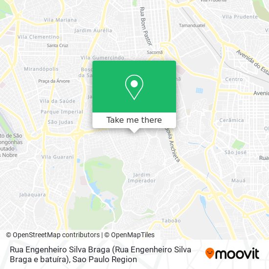 Mapa Rua Engenheiro Silva Braga (Rua Engenheiro Silva Braga e batuíra)