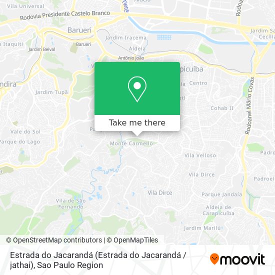 Estrada do Jacarandá map