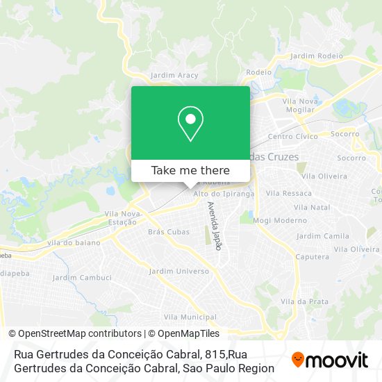Mapa Rua Gertrudes da Conceição Cabral, 815,Rua Gertrudes da Conceição Cabral