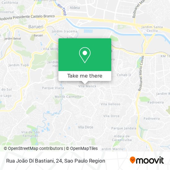 Rua João Dí Bastiani, 24 map