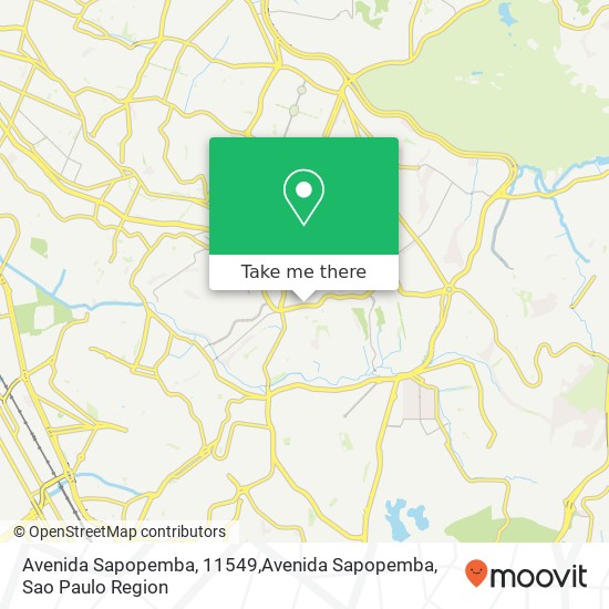 Avenida Sapopemba, 11549,Avenida Sapopemba, Sapopemba São Paulo-SP map