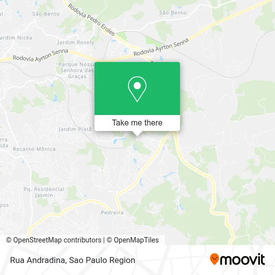 Rua Andradina map