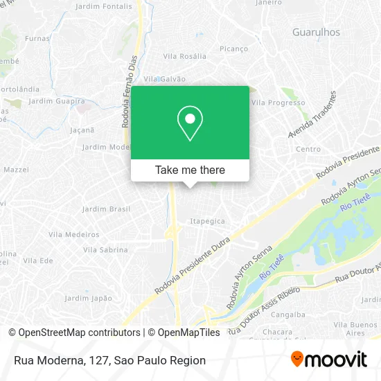 Rua Moderna, 127 map