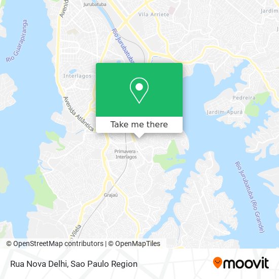 Rua Nova Delhi map