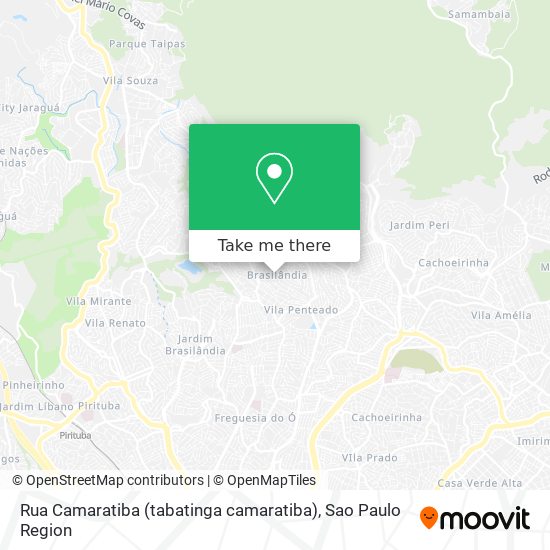 Mapa Rua Camaratiba (tabatinga camaratiba)