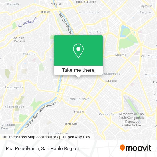 Rua Pensilvânia map