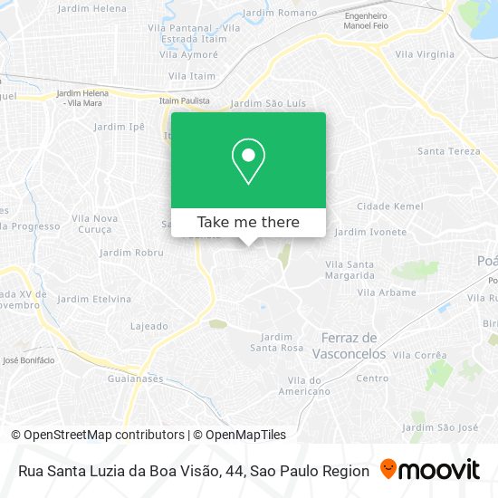 Mapa Rua Santa Luzia da Boa Visão, 44