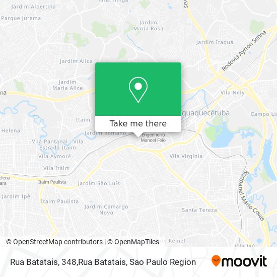 Rua Batatais, 348,Rua Batatais map