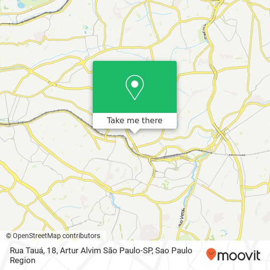 Mapa Rua Tauá, 18, Artur Alvim São Paulo-SP