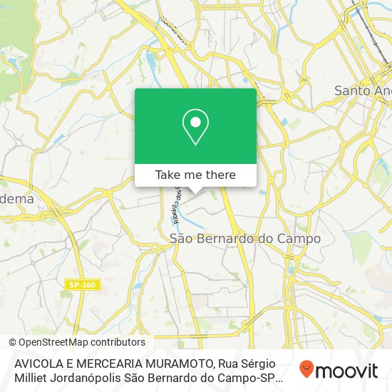 AVICOLA E MERCEARIA MURAMOTO, Rua Sérgio Milliet Jordanópolis São Bernardo do Campo-SP 09892-410 map