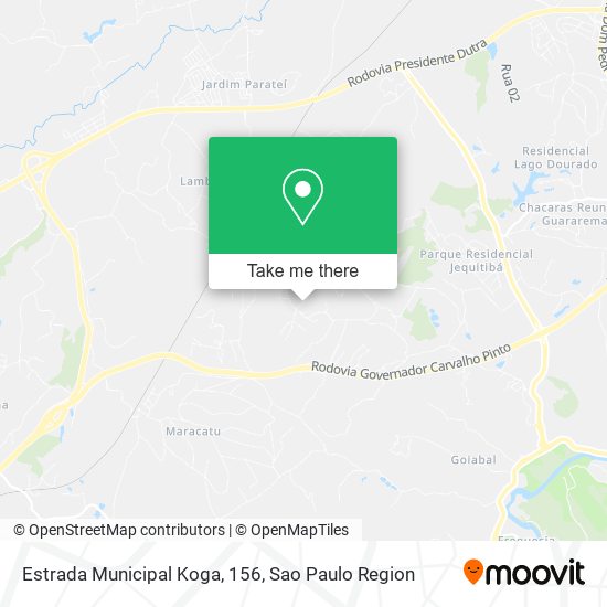 Estrada Municipal Koga, 156 map