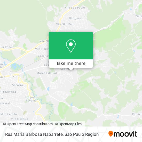 Rua Maria Barbosa Nabarrete map