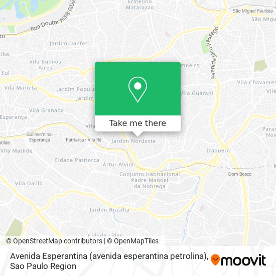 Mapa Avenida Esperantina (avenida esperantina petrolina)