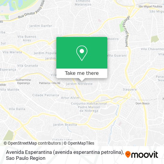 Avenida Esperantina (avenida esperantina petrolina) map