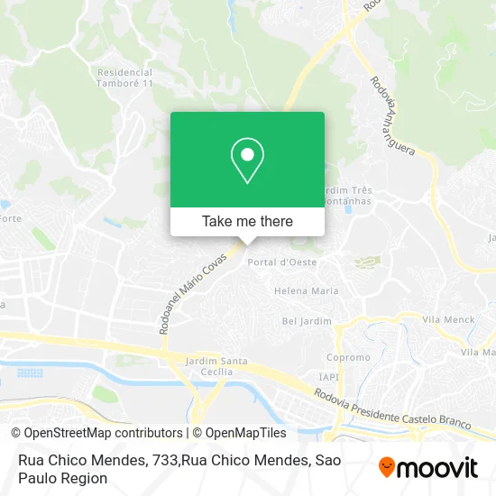 Rua Chico Mendes, 733,Rua Chico Mendes map