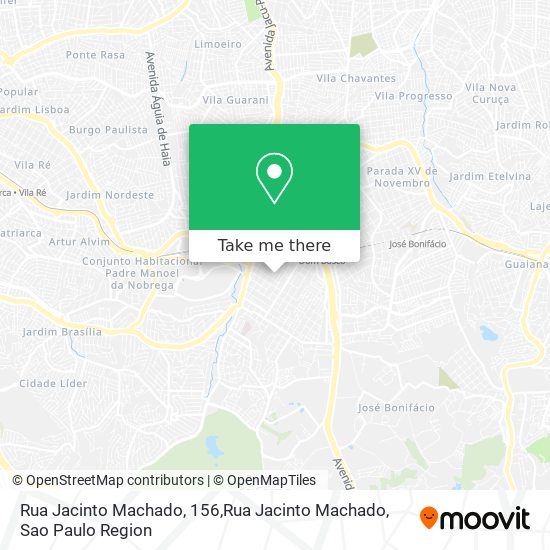 Mapa Rua Jacinto Machado, 156,Rua Jacinto Machado