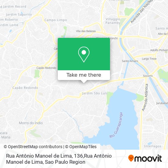 Mapa Rua Antônio Manoel de Lima, 136,Rua Antônio Manoel de Lima