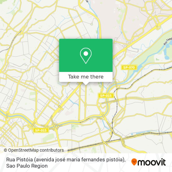Mapa Rua Pistóia (avenida josé maria fernandes pistóia)